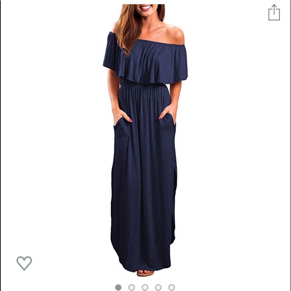 Off the shoulder ruffle dress